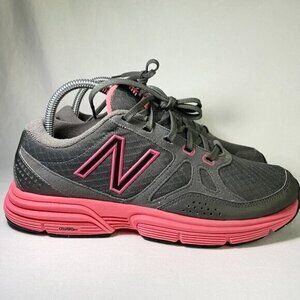 New Balance Womens 677 Gray Running Shoes Sneakers Size 8.5